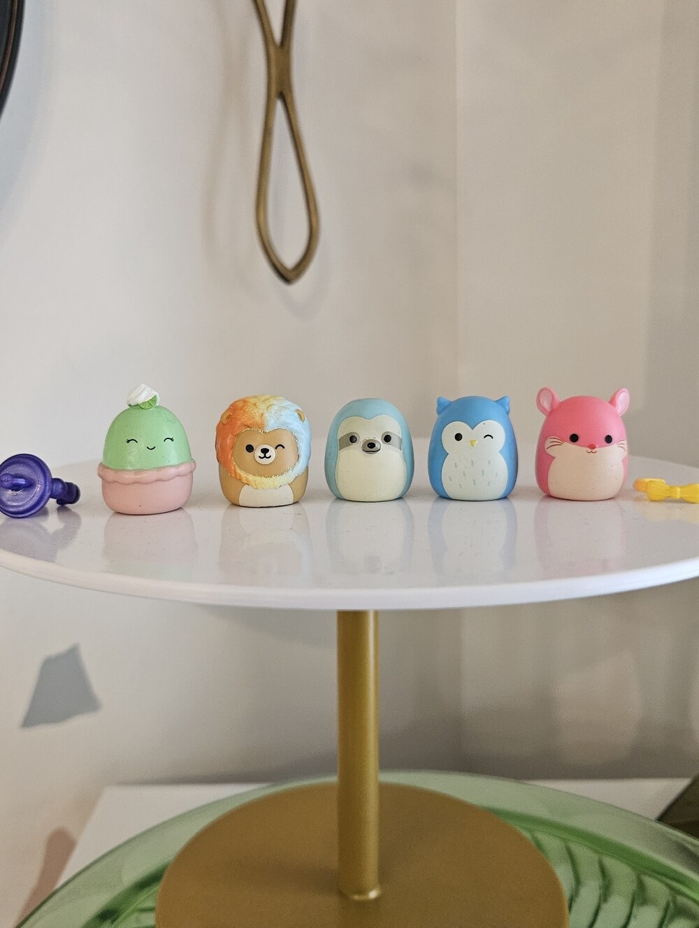 Squishmallow Squish-a-Longs Mini Figurines Lot of 5